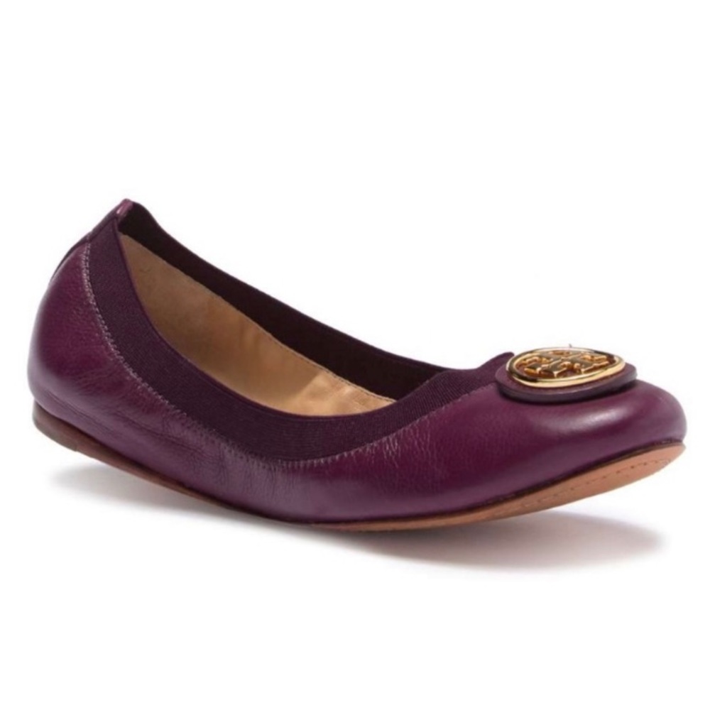 Purple Tory Burch Caroline Ballet Flat